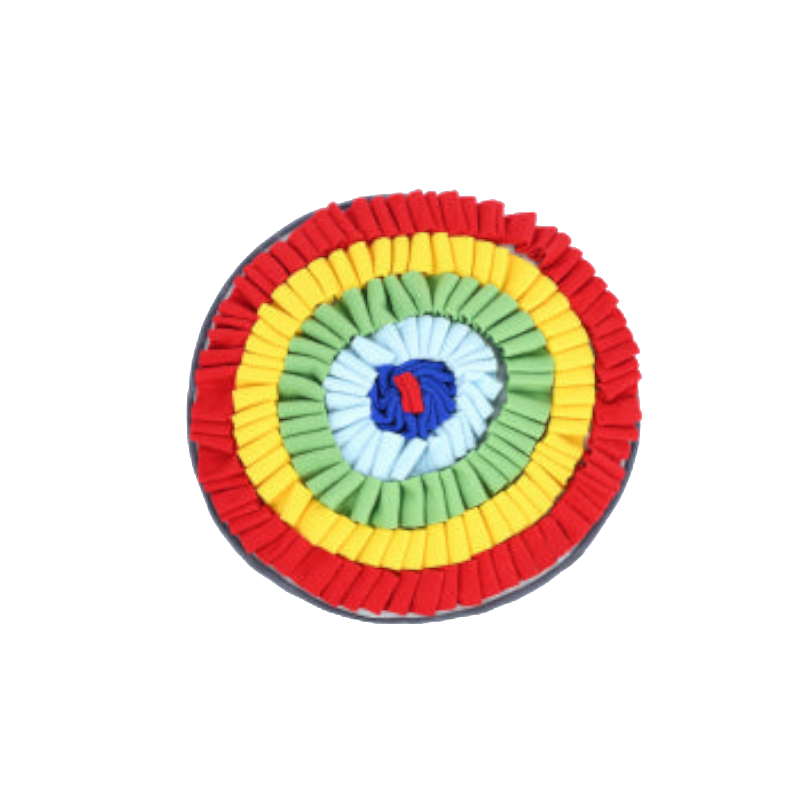 Colourful Rainbow Slow Food Feeder Washable Pet Dog Snuffle Mat