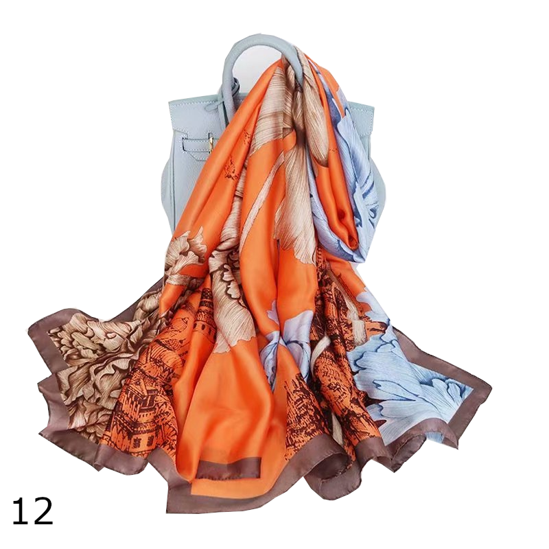 Colourful Shawl Travel Silk Scarf Women's Accessories