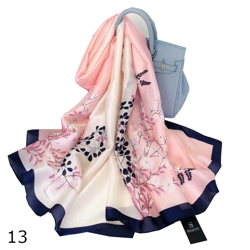 Colourful Shawl Travel Silk Scarf Women's Accessories