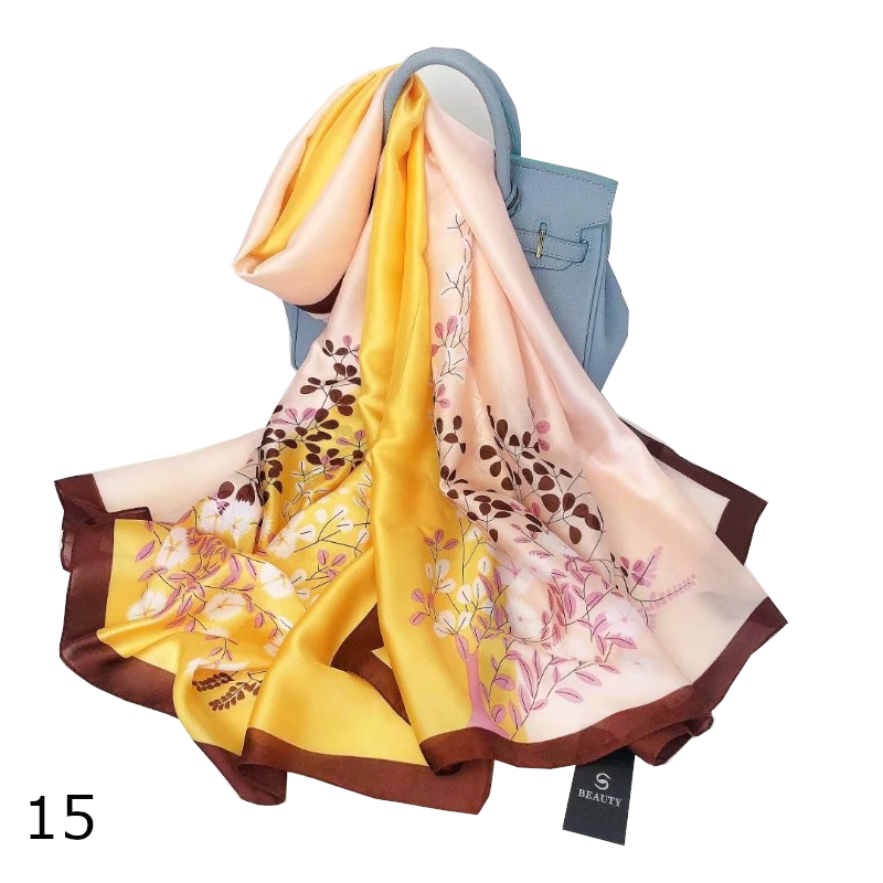 Colourful Shawl Travel Silk Scarf Women's Accessories