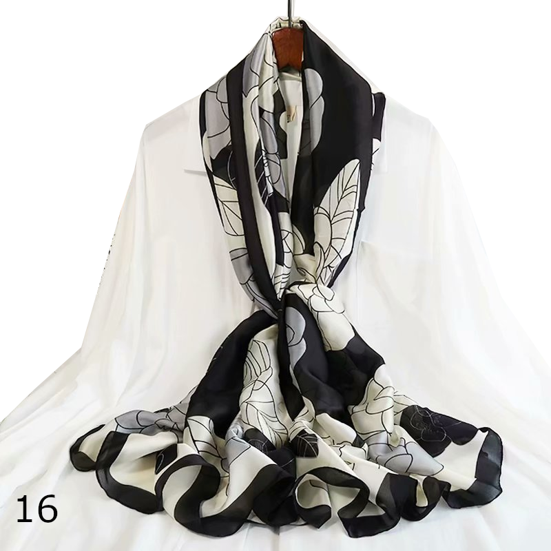Colourful Shawl Travel Silk Scarf Women's Accessories