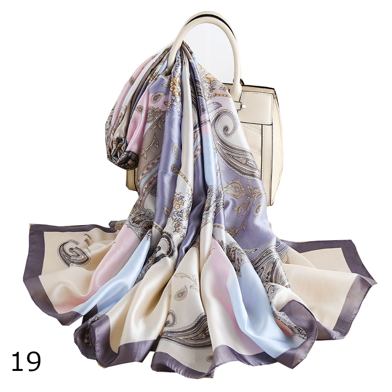 Colourful Shawl Travel Silk Scarf Women's Accessories