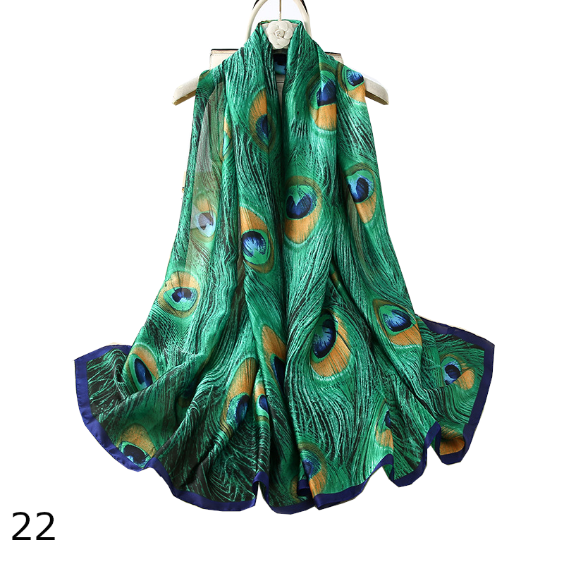 Colourful Shawl Travel Silk Scarf Women's Accessories