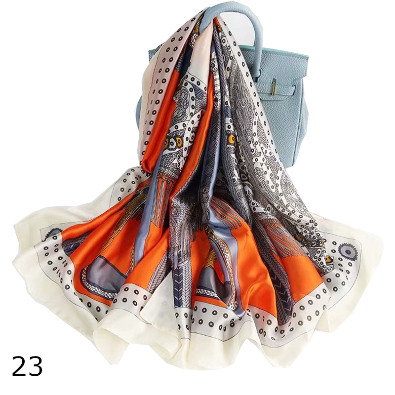Colourful Shawl Travel Silk Scarf Women's Accessories