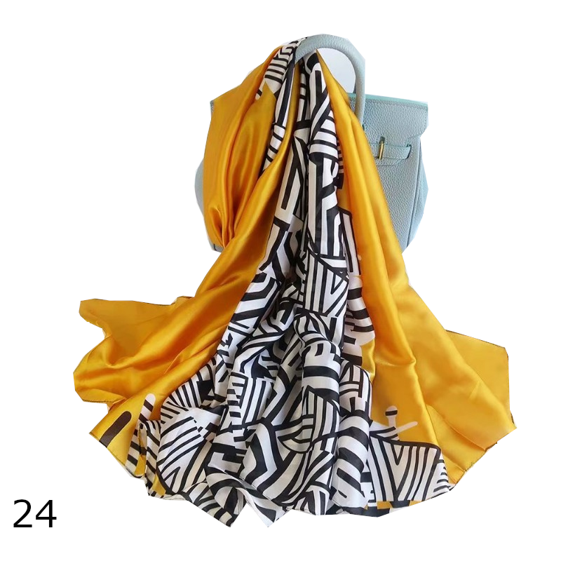 Colourful Shawl Travel Silk Scarf Women's Accessories