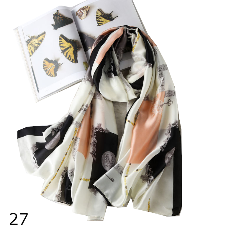 Colourful Shawl Travel Silk Scarf Women's Accessories