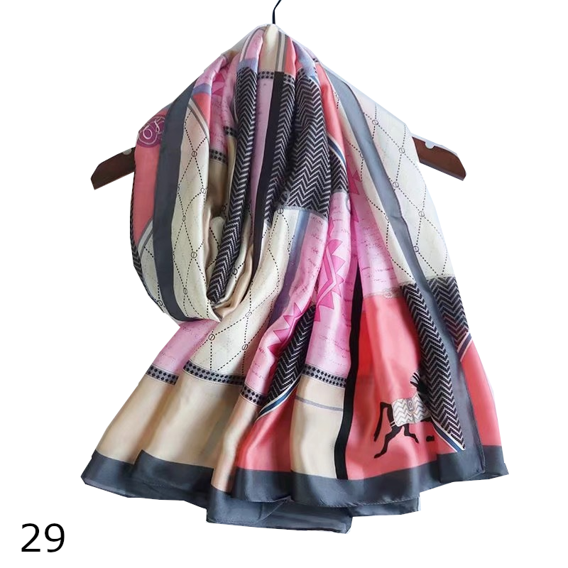 Colourful Shawl Travel Silk Scarf Women's Accessories