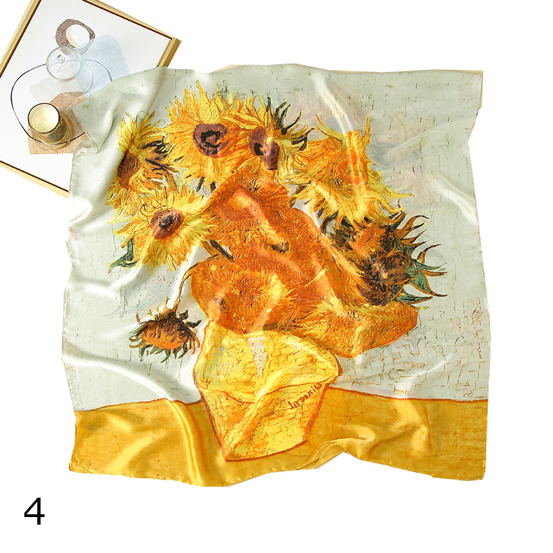 Colourful Shawl Travel Silk Scarf Women's Accessories
