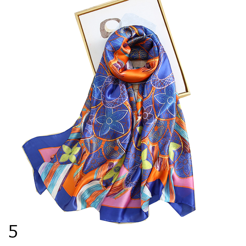 Colourful Shawl Travel Silk Scarf Women's Accessories