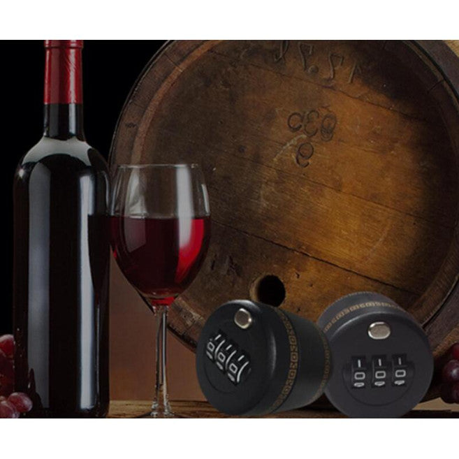 Combination Lock For Wine Liquor Whiskey Bottle Top Stopper Password Code