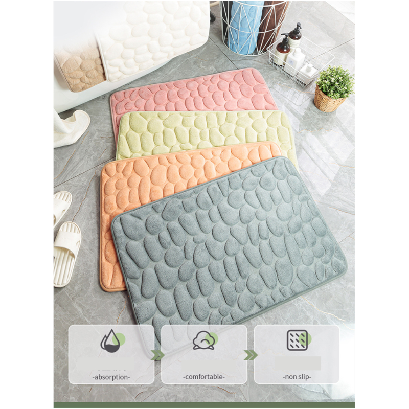 Comfortable Stone Design Rebound Memory Foam Bath Mat