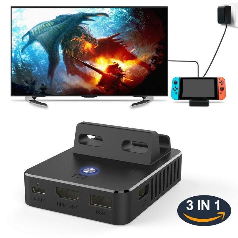 Compatible For Nintendo Switch Dock Base Tv Hdmi Charging Cooling Portable Bracket