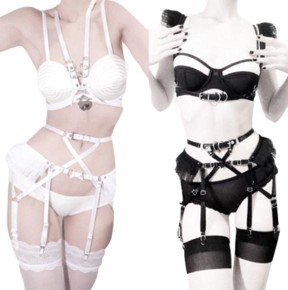 Bondage Harness Lingerie Set For Women