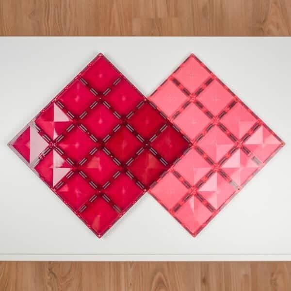 Connetix Tiles 2 Piece Base Plate Lemon Peach