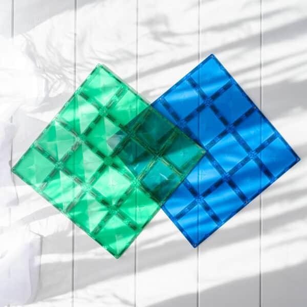 Connetix Tiles 2 Piece Base Plate Lemon Peach