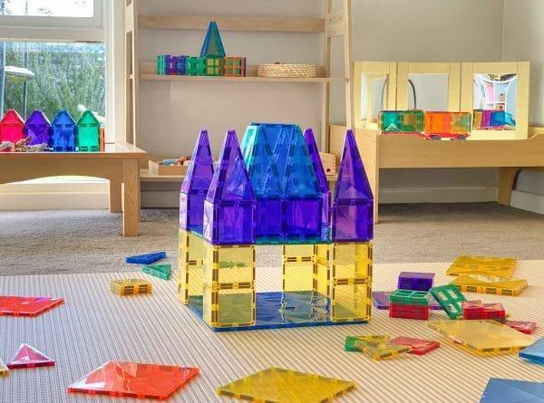 Connetix Tiles 2 Piece Base Plate Lemon Peach