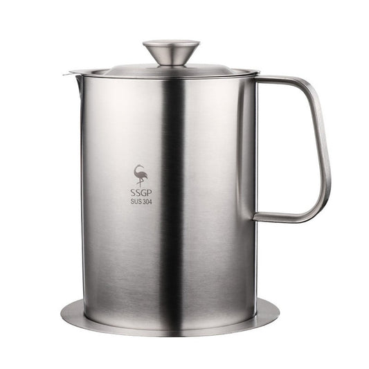 1.5Ml 304 Stainless Steel Filter Oil Pot Kitchen Pour Storage Container