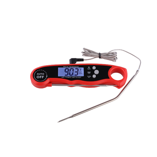 Cooking Thermometers Instant Meat Ultra Fast Waterproof Digital Food With 4.6 Folding Probe Calibration Function Kitchen