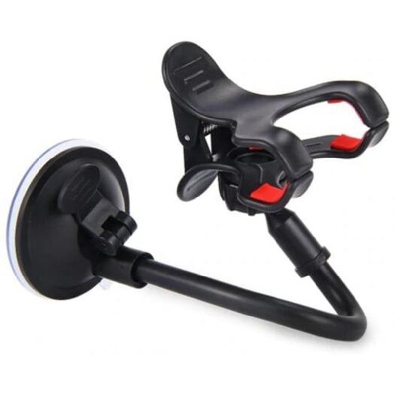 Cool Long Arm Car Windscreen Cellphone Holder Black