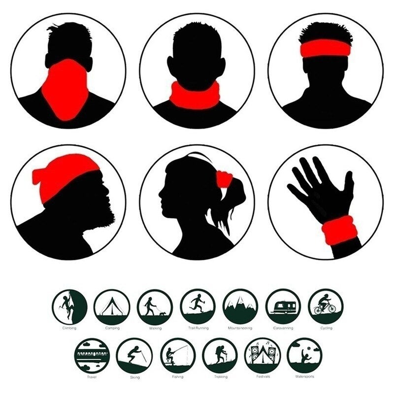 Cool Robot Skeleton Halloween Mask Scarf Joker Headband Balaclavas For Cycling 4