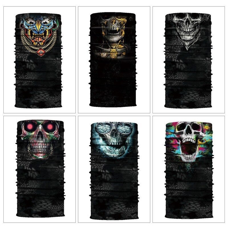 Cool Robot Skeleton Halloween Mask Scarf Joker Headband Balaclavas For Cycling 4
