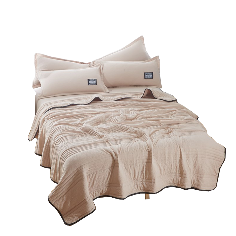 1 Sets of Hod Health & Home 1 Sets Of Cooling Blankets Pure Color Summer Quilt Plain Compressible