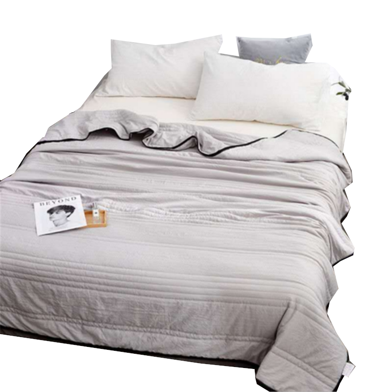 1 Sets of Hod Health & Home 1 Sets Of Cooling Blankets Pure Color Summer Quilt Plain Compressible