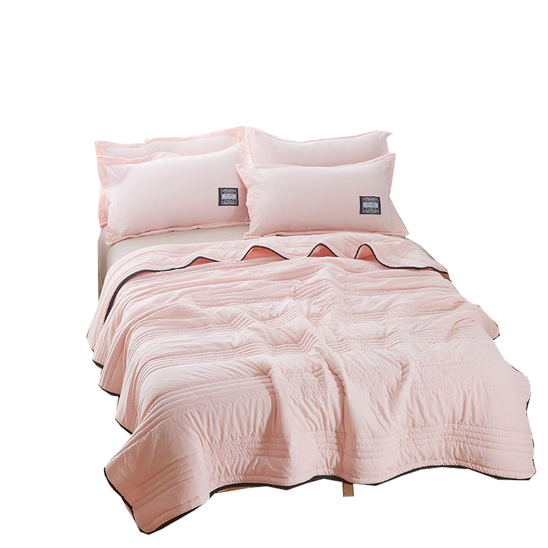 1 Sets of Hod Health & Home 1 Sets Of Cooling Blankets Pure Color Summer Quilt Plain Compressible