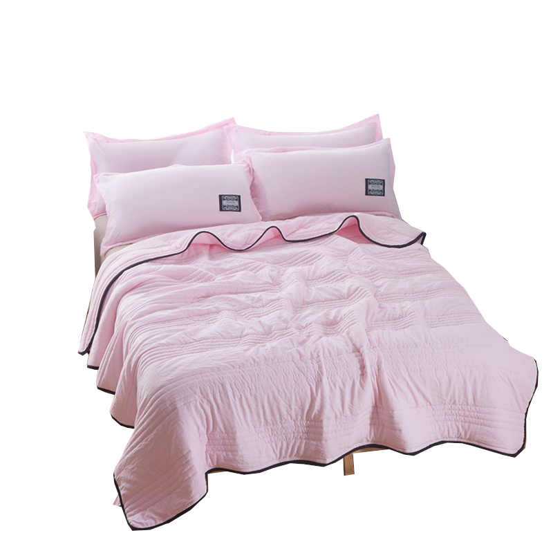 1 Sets of Hod Health & Home 1 Sets Of Cooling Blankets Pure Color Summer Quilt Plain Compressible