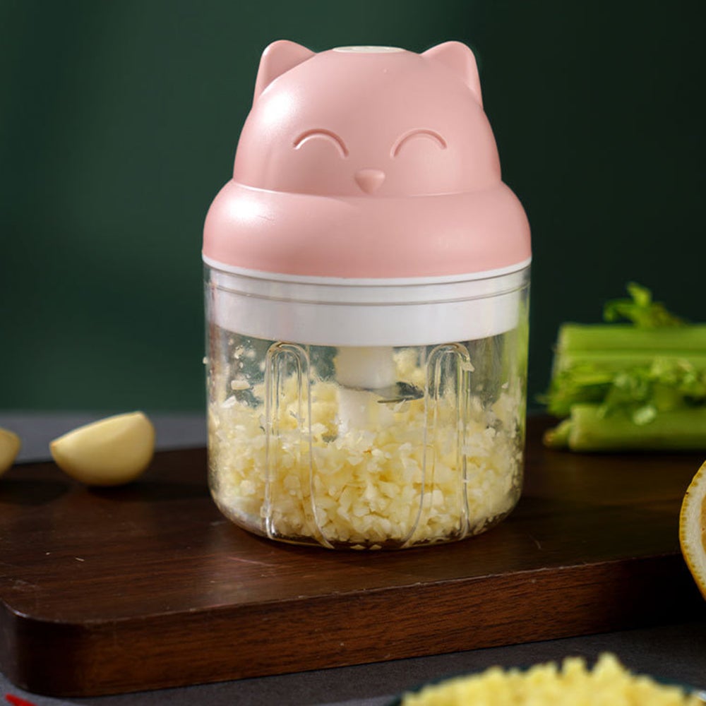 Cordless Electric Mini Garlic Chopper Kitchen Food Blender Processor Ginger Chili