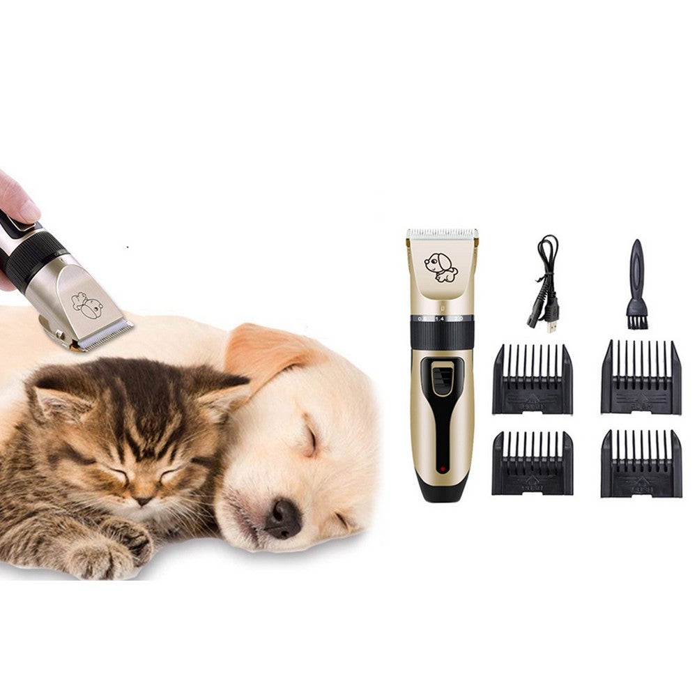 Cordless Electric Pet Clipper Grooming Set Safe Waterproof Blade