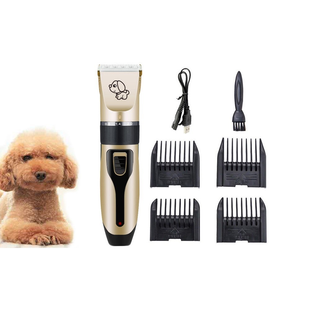 Cordless Electric Pet Clipper Grooming Set Safe Waterproof Blade