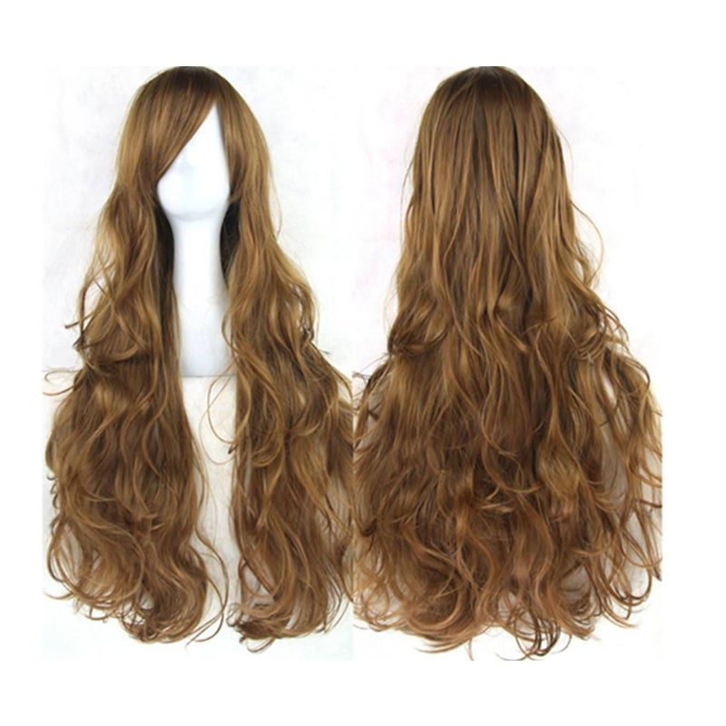 1 Sets of House Of Dasein Cosplay Long Hair Wig High Temperature Silk Multi Colored Cartoon 80Cm