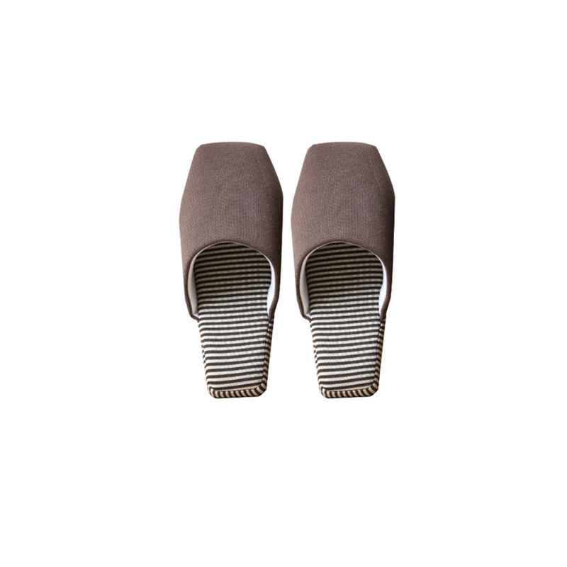 Couple Soft Soled Home Slippers Floor Indoor Cotton Winter Coffee