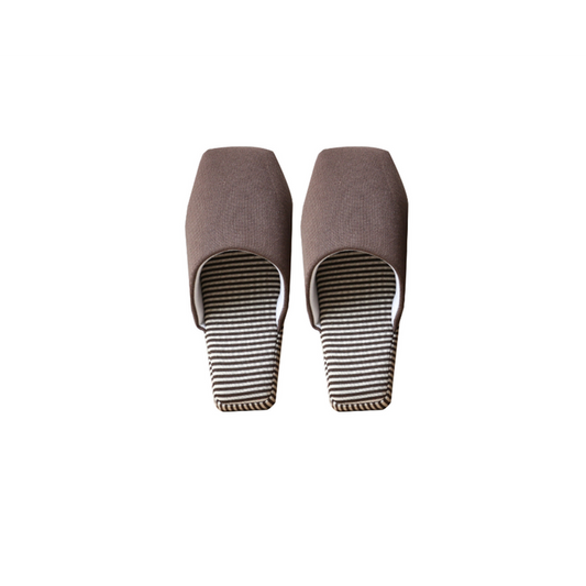 Couple Soft Soled Home Slippers Floor Indoor Cotton Winter Coffee