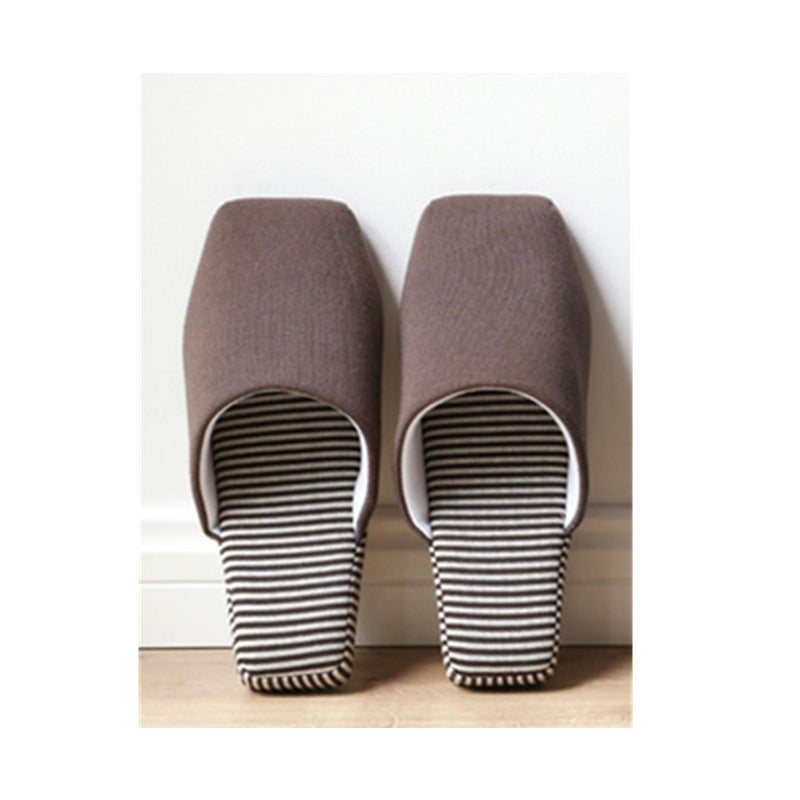 Couple Soft Soled Home Slippers Floor Indoor Cotton Winter Coffee