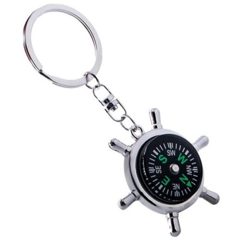 Outdoor Camping Hiking Mini Pocket Compass Navigator Keychain Survival Tool