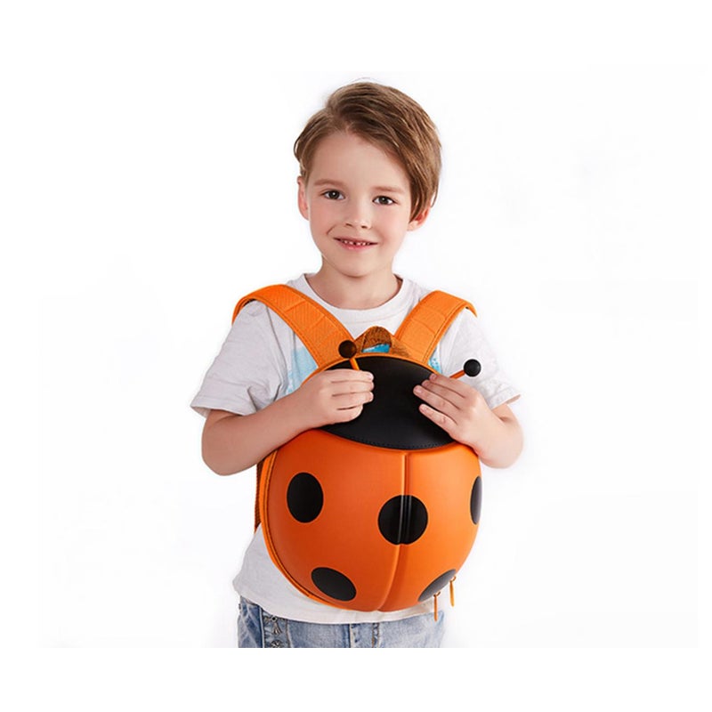 Fashion Ladybug Shape Kids Backpack Schoolbag For Children