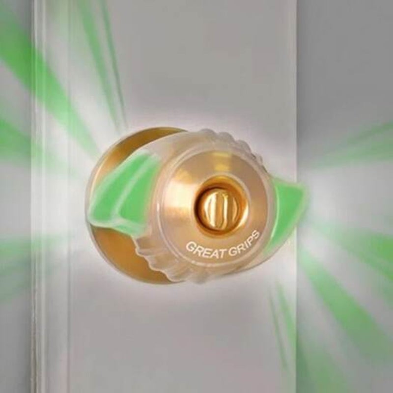 Creative Luminous Soft Knob Cover Thickening Door Lock Non Slip Sleeve 2Pcs Transparent