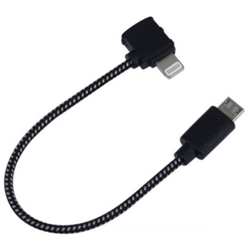 Creative Remote Control Mobile Phone Connection Data Cable For Dji Spark Black