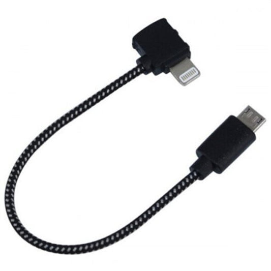 Creative Remote Control Mobile Phone Connection Data Cable For Dji Spark Black