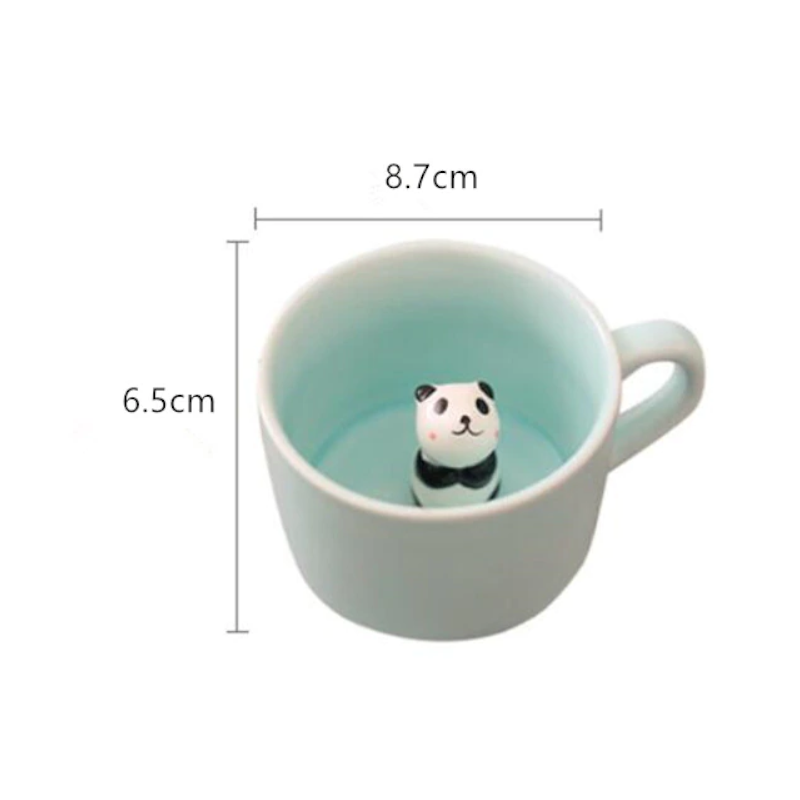 Creative 3D Cartoon Animal Ceramic Novelty Mug