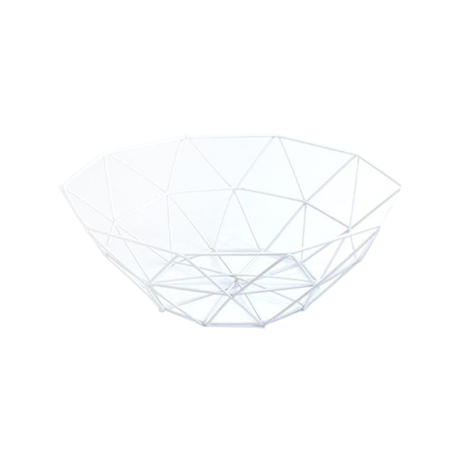 Creative Geometric Metal Fruit Basket Storage Bowl