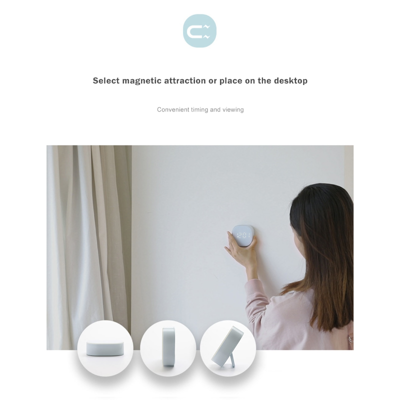 Creative Smart Small Alarm Clock Mini Digital Bedside Luminous Timing Electronic