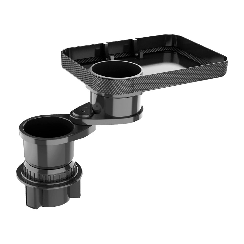 Cup Holder Tray Car Detachable Food Table Phone Slot 360 Degree Rotating