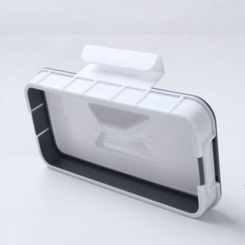 Cupboard Door Back Hanging Trash Rack Kitchen Garbage Rubbish Bag Cabinet Shelf White