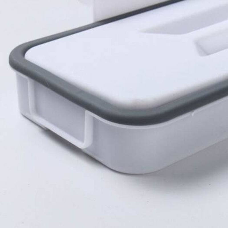 Cupboard Door Back Hanging Trash Rack Kitchen Garbage Rubbish Bag Cabinet Shelf White