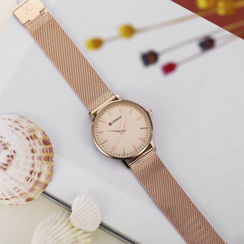 Veile Studios 9021 Women Quartz Watch Rose Gold