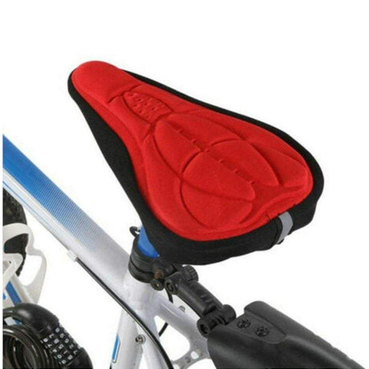 Cushions Covers Bicycle Seat 3D Gel Ultra Soft Suitable For Mountain Bike Riding Men Women Red