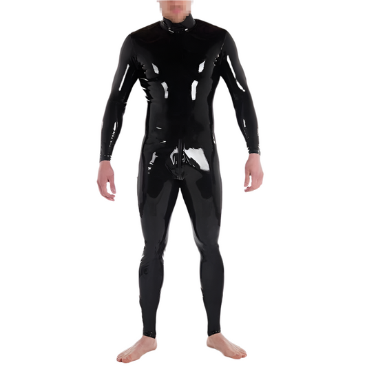 1 Sets of House Of Dasein 1 Sets Custom Latex Catsuit For Men With Crotch Zipper